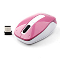 Mini USB Wireless Optical Mouse (Pink)
