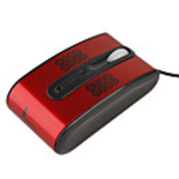 Mini USB/PS/2 Optical Wired Mouse (Red)