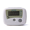 Mini White Pedometer Step Counter (Cals/Km/Mile)