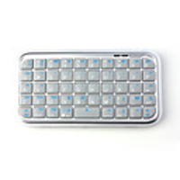 Mini Wireless Bluetooth Keyboard for iPad/iPhone (Silver)