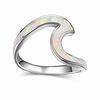 minimalism 925 sterling silver wave ring for women and girls daily wear