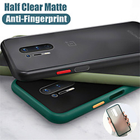 Mint Hybrid Simple Matte Bumper Phone Case For OnePlus8 / OnePlus 8Pro / OnePlus 7T / OnePlus 7T Pro / 7 / 7Pro / 6T / 6 Shockproof Soft TPU Silicone Clear Cover miniinthebox