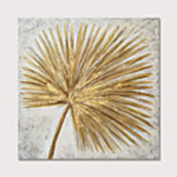 Mintura Hand Painted Abstract Golden Leaves Oil Paintings On Canvas Modern Pop Art Wall Pictures For Home Decoration Ready To Hang With Stretched Frame