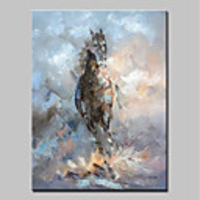 Mintura Hand-Painted Abstract Horse Animal Oil Paintings On Canvas Modern Wall Art Picture For Home Decoration Ready To Hang With Stretched Frame