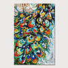 Mintura Hand Painted Knife Animals Oil Paintings Canvas Modern Abstract Wall Picture Pop Art Posters For Home Decoration Ready To Hang With Stretched Frame