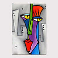 Mintura Large Size Hand Painted Abstract Cartoon Characters Oil Paintings on Canvas Pop Art Wall Pictures For Home Decoration No Framed Rolled Without Frame