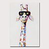 Mintura Large Size Hand Painted Abstract Giraffe Animal Oil Painting on Canvas Pop Art Modern Wall Pictures For Home Decoration No Framed Rolled Without Frame