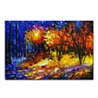 Mintura Large Size Hand Painted Abstract Knife Landscape Oil Painting on Canvas Modern Wall Art Picture For Home Decoration No Framed