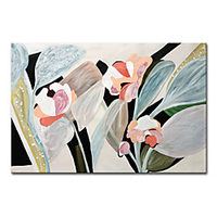Mintura Large Size Hand Painted Flowers Oil Painting on Canvas Modern Abstract Wall Art Picture For Home Decoration No Framed