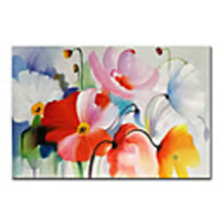 Mintura Large Size Hand Painted Flowers Oil Painting on Canvas Modern Abstract Wall Art Pictures For Home Decoration No Framed