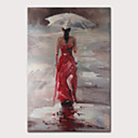 Mintura Large Size Hand Painted Modern Abstract Girl Oil Painting on Canvas Pop Art Wall Pictures For Home Decoration No Framed Rolled Without Frame