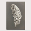 Mintura Original Hand Painted Modern Abstract Silver Oil Paintings on Canvas Wall Picture Pop Art Posters For Home Decoration Ready To Hang With Stretched Frame