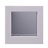 Mirror with Colour Changeable Clock-white(3 AA)