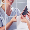 Mirrors Wall Stickers Mirror Wall Stickers Decorative Wall Stickers Home Decoration Wall Decal Wall Decoration / Removable