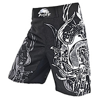 mma black boxing cotton loose size training kickboxing shorts muay thai shorts mma shorts boxeo (xxl)