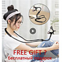 Mobile Phone Holder Hanging Neck Lazy Necklace Bracket Bed 360 Degree Phones Holder Stand For iPhone Xiaomi Huawei Mobile Holder