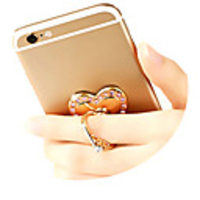 Mobile Phone Mount Stand Holder 360° Rotation / Ring Holder Mobile Phone Stickup Type Metal Holder