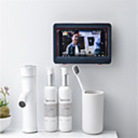 Mobile Phone Storage Box Toilet Rack Free Punching for Bathroom and Kitchen Wall Mounted