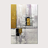 Modern Abstract Painting Hand-Painted on Canvas Oil Wall Art for Living Room Bedroom Home Decoration with Stretched Frame Ready to Hang With Stretched Frame