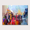 Modern Abstract Painting Wall Artwork Mosaic Contemporary Picture Art Hand Painted Texture on Canvas for Bedroom Rolled Without Frame