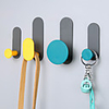 Modern Door Hook Organizer Rack,  Clothes Hanger,  Coat Hook,  Use in Bathroom and Bedroom,  4 Hooks,  Black White - 1pc