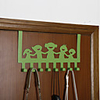 Modern Door Hook Organizer Rack,  Clothes Hanger,  Coat Hook,  Use in Bathroom and Bedroom,  8 Hooks,  Black White - 1pc