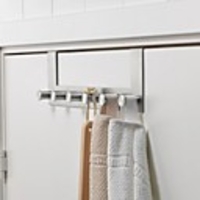 Modern Door Hook Organizer Rack,  Space Aluminum Clothes Hanger,  Coat Hook,  Use in Bathroom and Bedroom,  6 Hooks