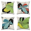 Modern Double Side Cushion Cover 4PC Soft Decorative Square Throw Pillow Cover Cushion Case Pillowcase for Sofa Bedroom Superior Quality Machine Washable miniinthebox