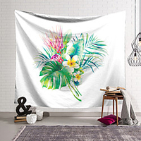 Modern Floral Wall Tapestry Art Decor Blanket Curtain Hanging Home Bedroom Living Room Decoration Polyester miniinthebox