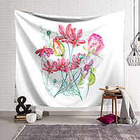 Modern Floral Wall Tapestry Art Decor Blanket Curtain Hanging Home Bedroom Living Room Decoration Polyester miniinthebox