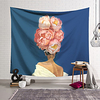 Modern Floral Woman Wall Tapestry Art Decor Blanket Curtain Hanging Home Bedroom Living Room Decoration Polyester miniinthebox