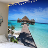 Modern landscape theme tapestries hang cloth wall hanging decorative cloth the background 100% polyester fiber material