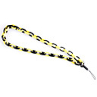 Modern Vintage Black and Yellow Circlet Cell Phone Neck Strap