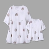 Mommy and Me Dresses Graphic Embroidered White Matching Outfits miniinthebox