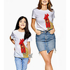 Mommy and Me Kids Family Matching Outfits Tee Animal Short Sleeve Print White Summer Active miniinthebox