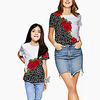 Mommy and Me Kids Family Matching Outfits Tee Graphic Short Sleeve Print White Summer Active miniinthebox