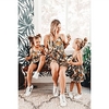 Mommy and Me Leaf Print Tank Midi Dresses miniinthebox