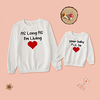 Mommy and Me Tops Heart Letter Athleisure Print White Long Sleeve Daily Matching Outfits / Fall / Winter / Cute miniinthebox