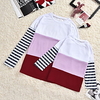 Mommy and Me Tops Striped Color Block Sports Patchwork Pink Long Sleeve Active Matching Outfits / Fall / Winter / Casual / Print miniinthebox
