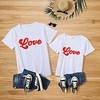 Mommy and Me Valentines Tops Cotton Letter Athleisure Print White Black Pink Short Sleeve Basic Matching Outfits / Summer / Cute miniinthebox
