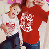 Mommy and Me Valentines Tops Heart Letter Daily Print Red Long Sleeve Daily Matching Outfits / Fall / Winter / Cute miniinthebox