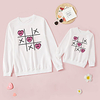 Mommy and Me Valentines Tops Heart Letter Daily Print White Long Sleeve Daily Matching Outfits / Fall / Winter / Cute miniinthebox
