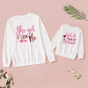 Mommy and Me Valentines Tops Heart Letter Daily Print White Long Sleeve Daily Matching Outfits miniinthebox