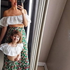 Mommy and Me White Ruffle Off-shoulder Top Pineapple Print Skirt Sets miniinthebox