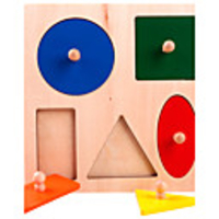 Montessori Teaching Tool Building Blocks Jigsaw Puzzle Pegged Puzzle Educational Toy Shape Sorter Toy compatible Wooden Legoing Education Boys