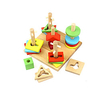 Montessori Teaching Tool Building Blocks Shape Sorter Toy Building Bricks 120 pcs Education Building Toys Unisex Boys