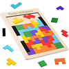 Montessori Teaching Tool Tetris Building Blocks Wooden Puzzle 1 pcs compatible Wood Legoing Novelty Education Boys