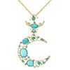 Moon Angle Diamond Necklace
