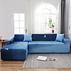 Moon Print 1-Piece Sofa Cover Couch Cover Furniture Protector Soft Stretch Slipcover Spandex Jacquard Fabric Super Fit for 1~4 Cushion Couch and L Shape Sofa, Easy to Install(1 Free Cushion Cover)