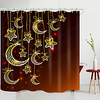 Moon Star Pendant Digital Printing Shower Curtain Shower Curtains Hooks Modern Polyester New Design